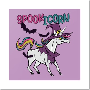 Spookicorn | Unicorn Witch Halloween Posters and Art